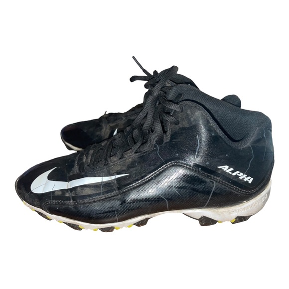 Nike Alpha Shark 2 Mid Football Cleats Shoes 719952-002 Men's Size 10.5 - Picture 2 of 10